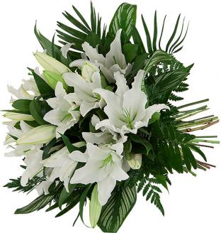 BEYAZ LİLYUM BUKETİ